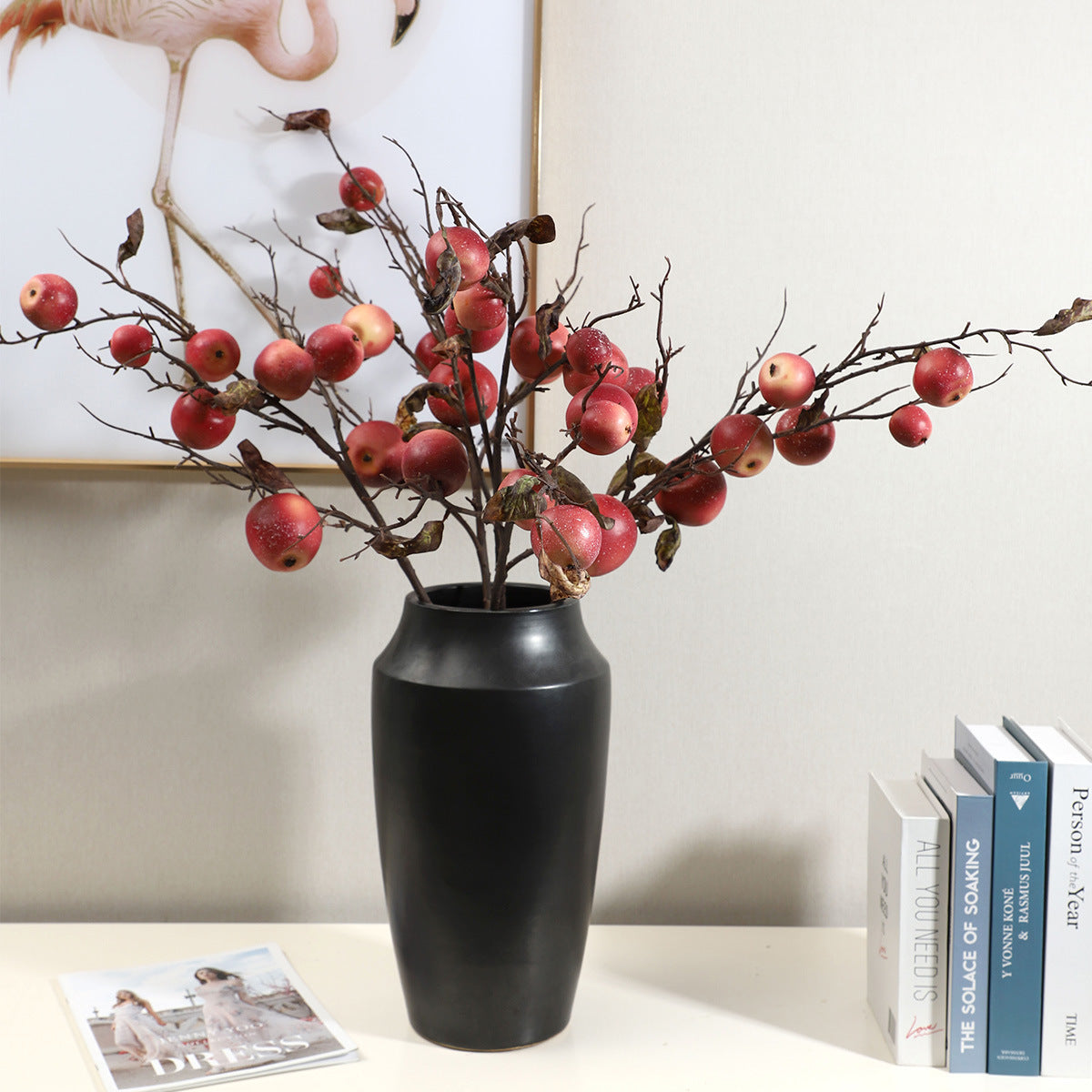 Realistic Pomegranate Fruit Home Decor - Lifelike Decorative Berry Accents for Living Rooms & New Year Celebrations