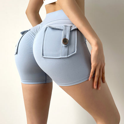 High Waisted Women's Yoga Shorts Peach Lift Butt Enhancement Comfortable and Beginner to Advanced Fitness Shorts for Optimal Performance