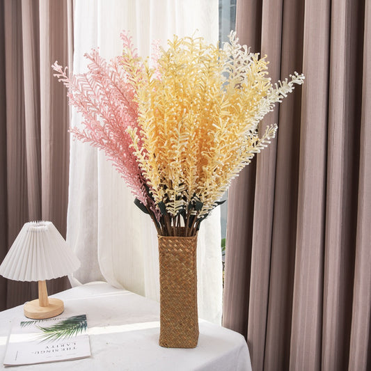 Realistic PE Foam Asparagus Fern Decorative Flowers – Perfect for Home Decor, Wedding Bouquets, Aisle Decorations, and Floral Walls – MW09913