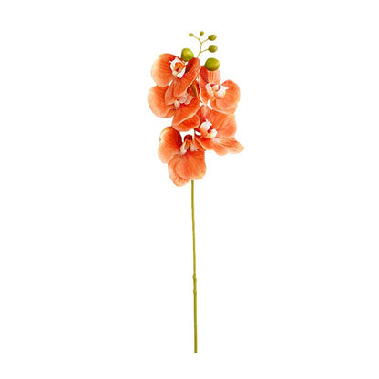 Stunning Artificial Orchid Floral Arrangement -  5-Head Butterfly Orchid Decor for Home, Perfect for Photography Props, and Durable Resin Finish