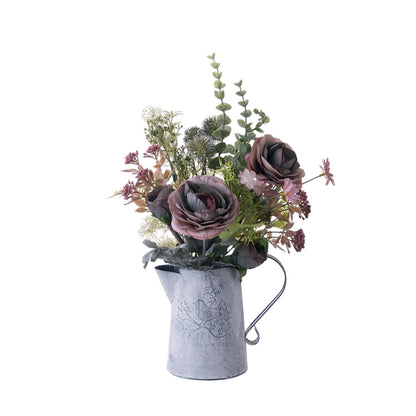 Elegant Artificial Flower Bouquet by Rain Palace - Luxurious Home Décor, Stunning Wedding Handheld Floral Arrangement, Exquisite Rose Wall Décor - Model CF01461