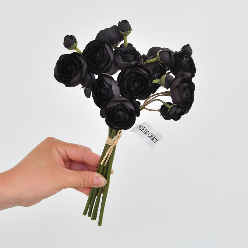 Stunning Miniature Handheld Bouquet of Artificial Flowers - Perfect for Wedding, Bridesmaid Photography Props, Home Décor, and Lotus Flower Arrangements