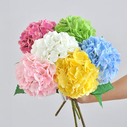 Realistic Hydrangea Faux Flowers - Touch-Sensitive 3D Printed Moisture-Infused Decorative Arrangements for Weddings and Home Decor