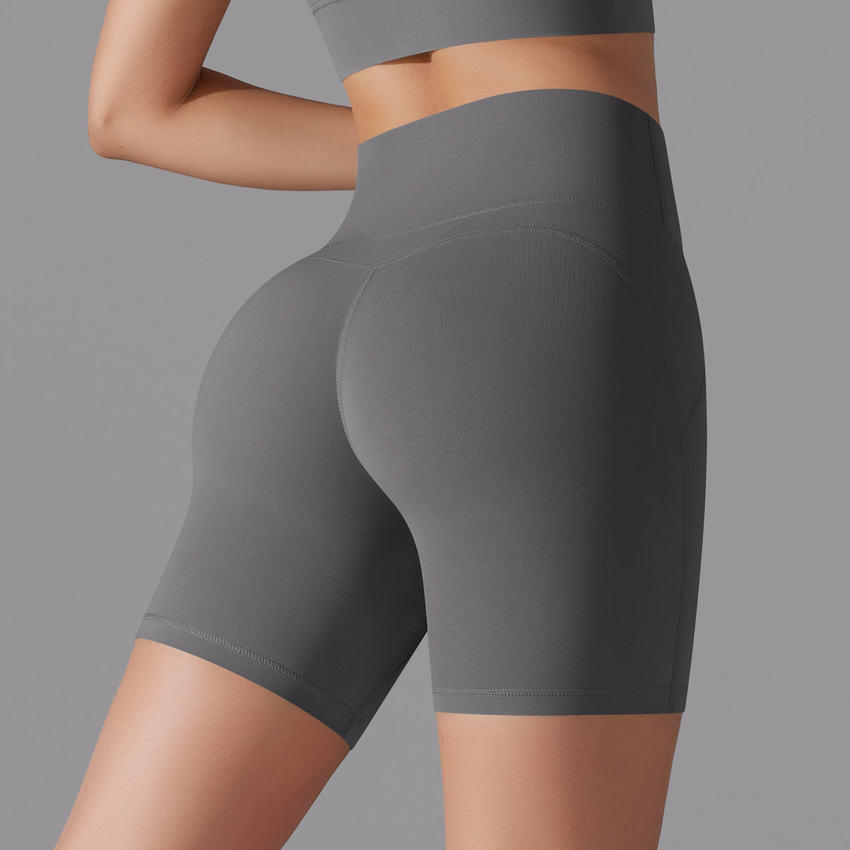 High Waisted Butt Lifting Yoga Shorts No Underwear Needed for Running Gym Workouts and Fitness Activities