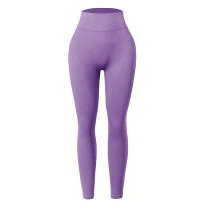 High Waisted Seamless Women's Running and Yoga Leggings 11 Vibrant Colors Figure Hugging Design for Workouts and Enhancing Your Curves