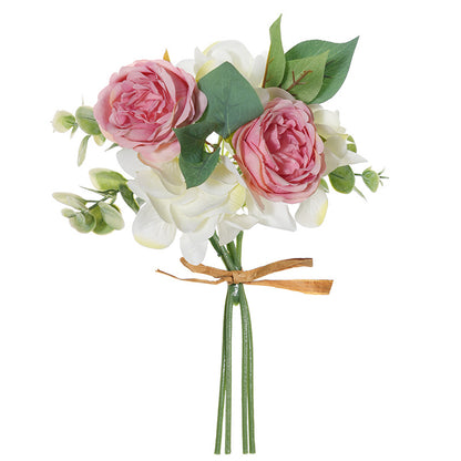 Elegant Korean Style Wedding Bridal Bouquet with Faux Peonies - Perfect for Home Décor, Photography Props, and Special Occasions