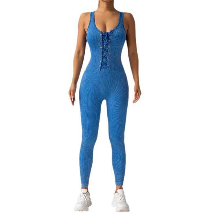 5 Color Options High Waisted Sports Yoga Jumpsuit for Women Durable Stretchy and Moisture Wicking Fitness Apparel