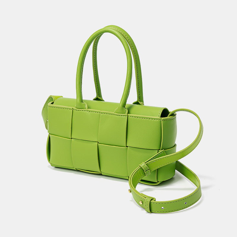 Chic Korean Genuine Leather Woven Handbag and Versatile Designer Tote with Feel for Every Occasion