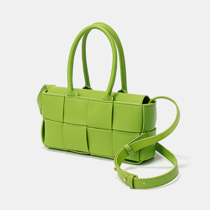 Chic Korean Genuine Leather Woven Handbag and Versatile Designer Tote with Feel for Every Occasion