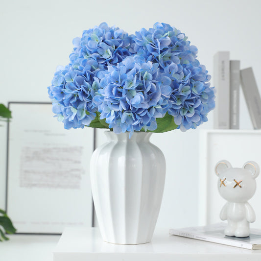 High-Quality Realistic Hydrangea Silk Flower Arrangement – Perfect for Weddings, Home Decor & Event Decorations - Lifelike Faux Floral Design in Elegant Shades