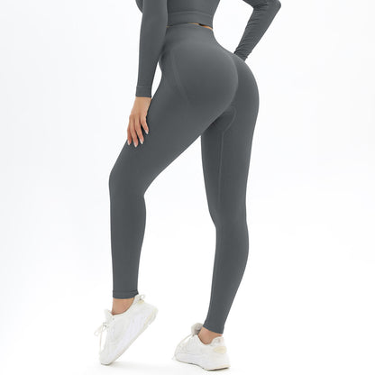 Seamless High Waisted Butt Lifting Sports Leggings for Women Peach Butt Yoga Pants for Gym Workouts Fashionable Activewear