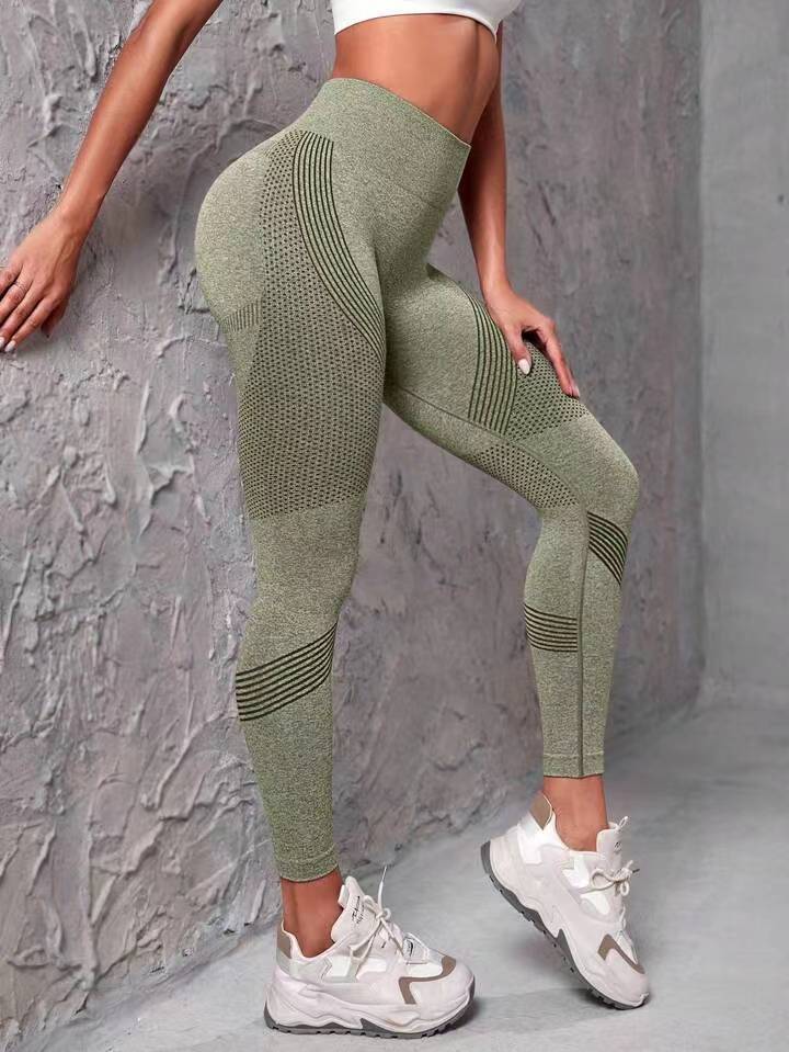 High Waisted Seamless Butt Lifting Yoga Leggings for Running Workout and Fitness for Sculpting Your Peachy Derriere