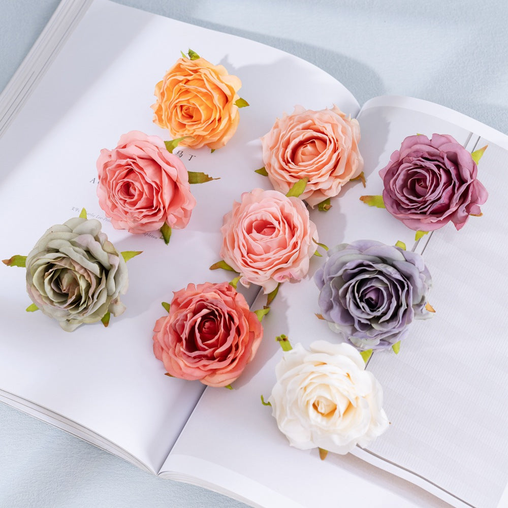 Delicate Artificial Rose Bouquet - Romantic Craftsmanship for Wedding Decor - Lifelike Greenery Faux Flowers - Perfect for Home and Event Decoration (Model MW07302)