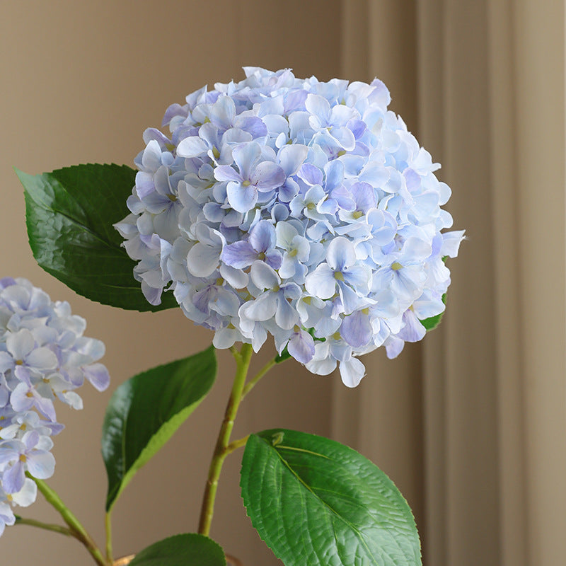 Realistic Large Hydrangea Faux Flower Bouquet - Elegant European-Style Home Decor for Weddings & Events, Stunning Silk Floral Arrangements