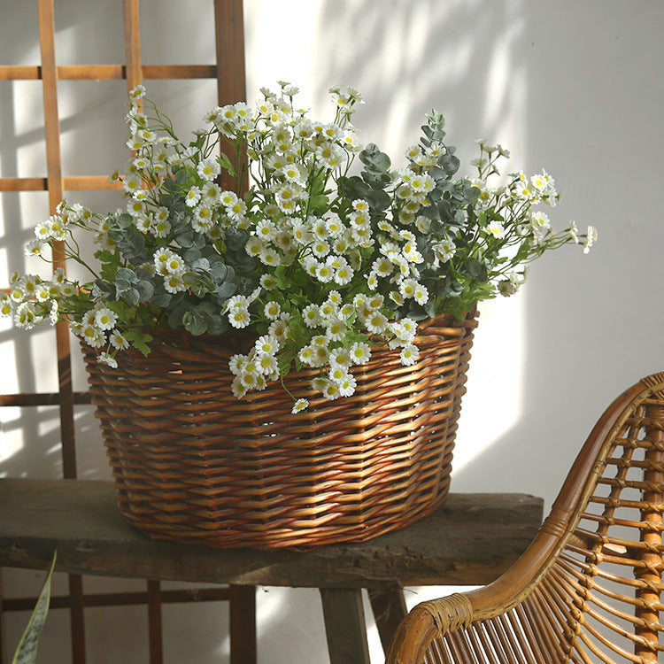 Single Stem Fresh Chamomile Artificial Flower - Charming Daisy Decor for Weddings, Home, and Garden Accents