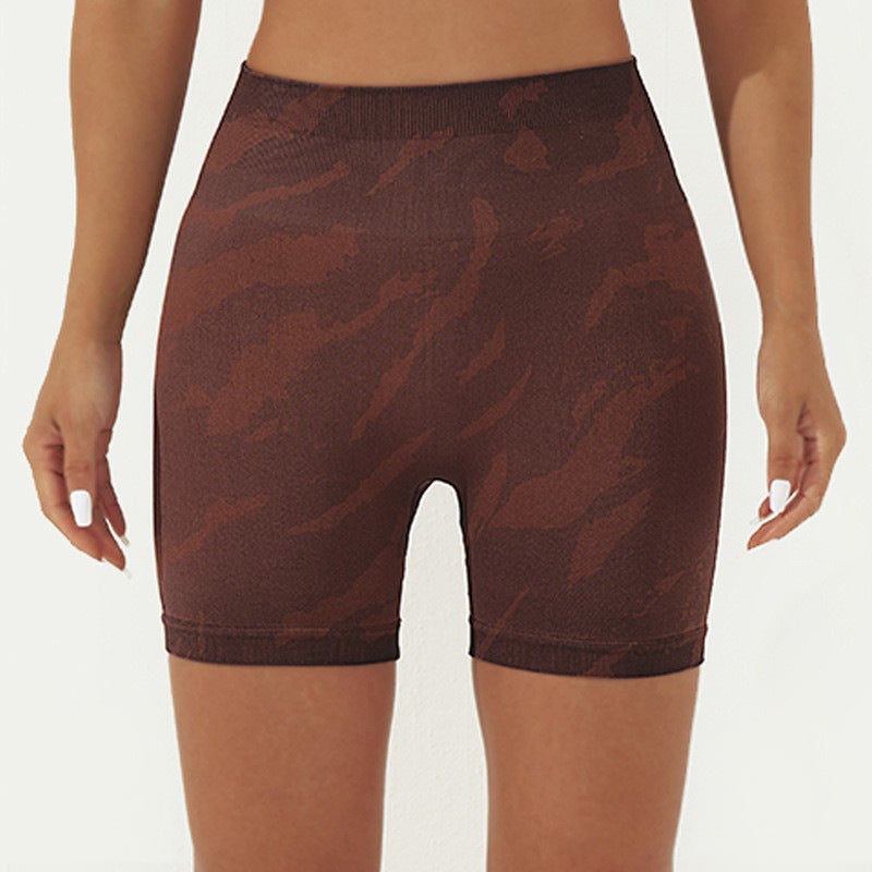 High Waisted Seamless Printed Yoga Shorts for Women Tummy Control and Lifted Butt for Enhanced Comfort During Workouts and Running