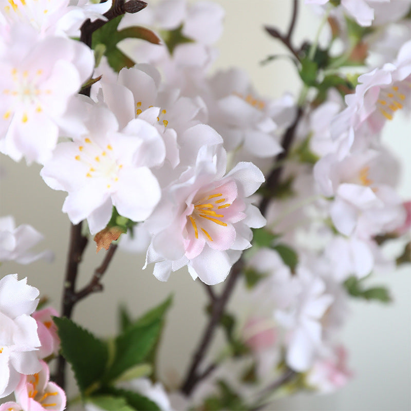 Soft Bendable Faux Cherry Blossom Branches - Nordic-Inspired Decorative Twigs for Home, Living Room, and Wedding Decor