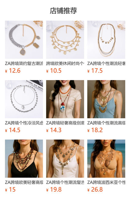 Bohemian Exaggerated Alloy Drip Oil Colorful Insect Butterfly Pendant Y-Shape Women's Chain Necklace – Unique Fashion Jewelry with Vibrant Colors and Artisan Design