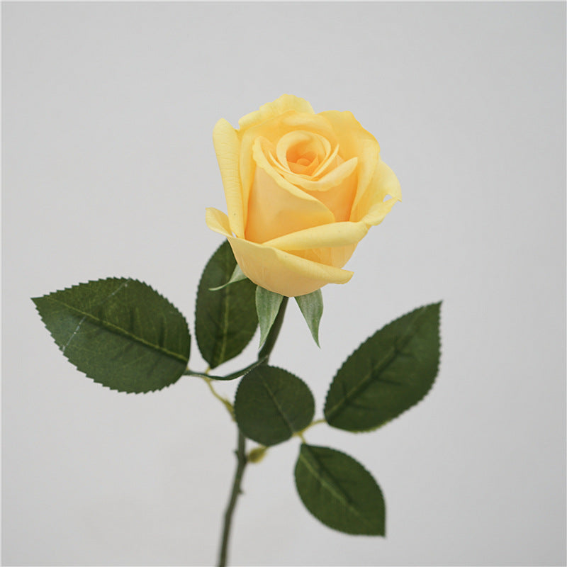 Realistic Touch Hydrating Faux Single Rose - Perfect for Home Decor, Weddings, and Bridal Bouquets - Stunning Kate Rose for Lasting Beauty