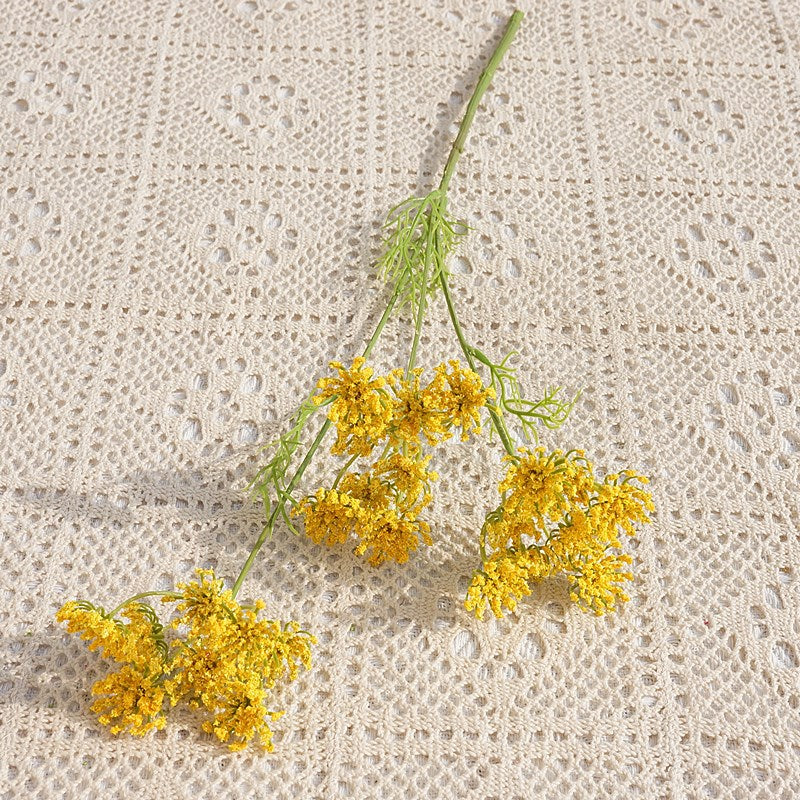 Charming Rustic Faux Floral Lace Arrangement - 3 Beautiful Foam Lace Flowers for Home Decor, Hotels, and Retail Displays | Perfect for Weddings and Photography Props