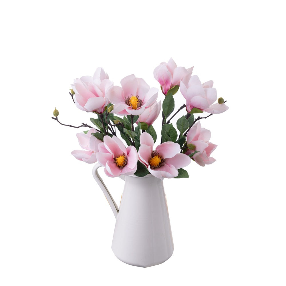 Stunning Single Stem Magnolia Silk Flower for Wedding Celebrations | Elegant Home Décor GF15677 - Perfect for Indoor and Outdoor Arrangements