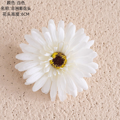 Realistic African Daisy Artificial Flower Heads for Elegant Home Decor – Perfect for Weddings & Bouquets | Stunning Wall Plants | Model DY1-3338