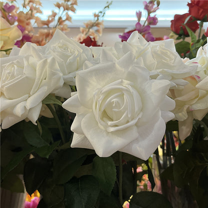 Quality Faux Austin Touch Moisture-Retaining Rose – Elegant Indoor Home Décor and Wedding Floral Arrangement