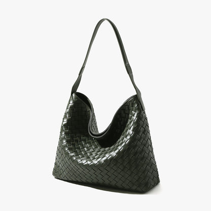 Handcrafted Large Capacity Leather Shoulder Bag for Women Crossbody Tote for Fall Winter