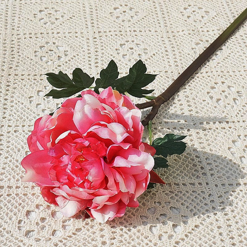 Realistic Peony Flower Single-Stem Fairy Peony - Perfect for Home Decor, Photography Props, and Wedding Decorations