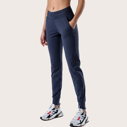 High Waisted Women's Jogging Pants Breathable 3 4 Length Yoga Fitness Leggings for Comfort and Performance