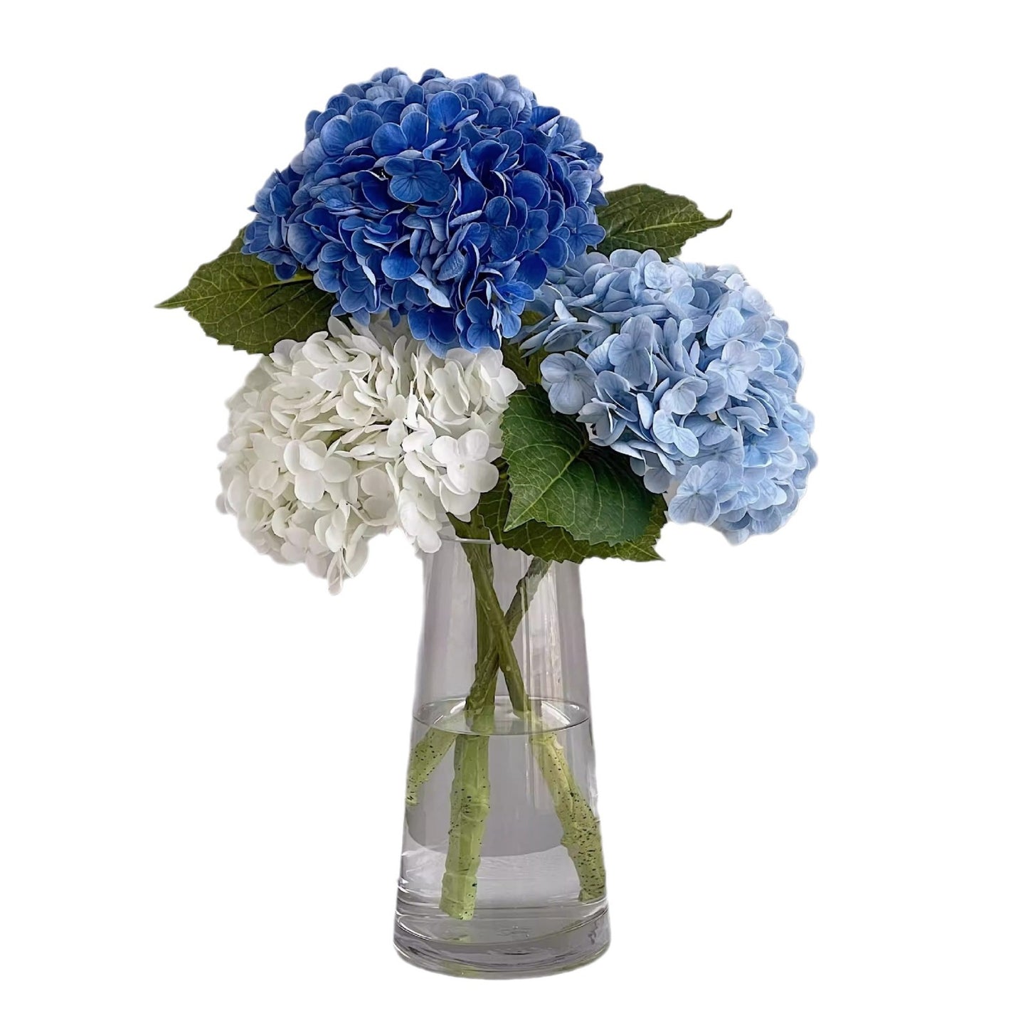 High-Quality Blue Faux Hydrangea Silk Flower Arrangement - Realistic Bionic Decor for Living Room, Perfect for Dried Floral Displays and Lasting Elegance