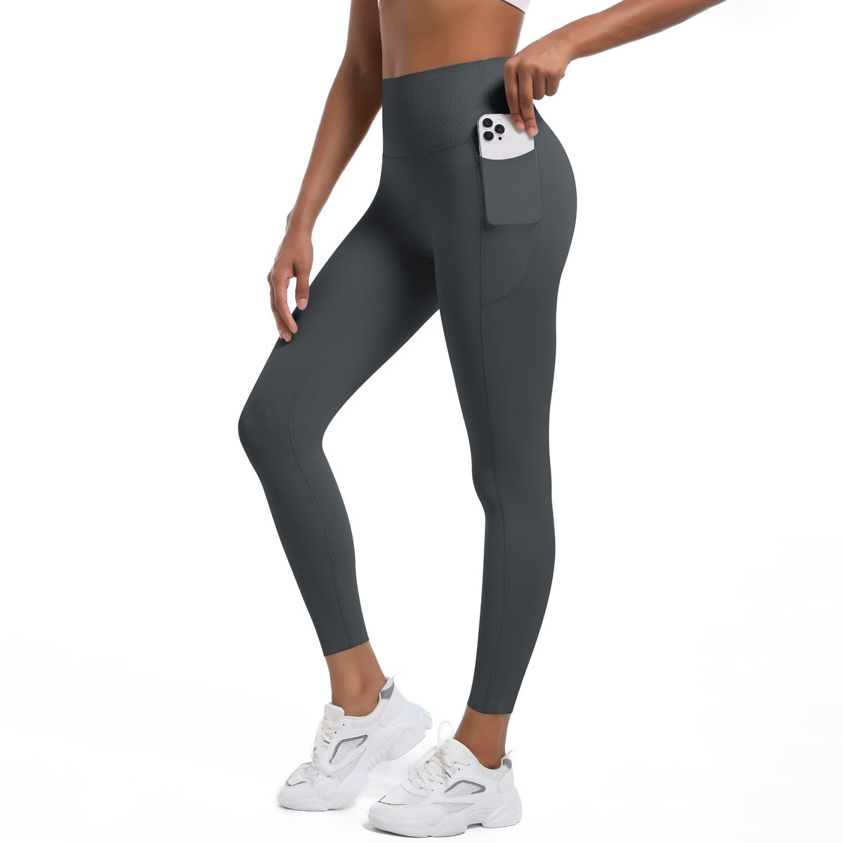 High Intensity Seamless High Waisted Yoga Pants with Tummy Control Ultra Stretch Athletic Leggings Featuring Side Pockets for Quick Dry Comfort and Enhanced Performance