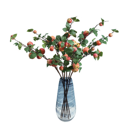 Artificial Apple Branch for New Year Home Decor - Stunning Faux Flower Arrangement for Living Room, Ideal Photography Prop and Decorative Accent