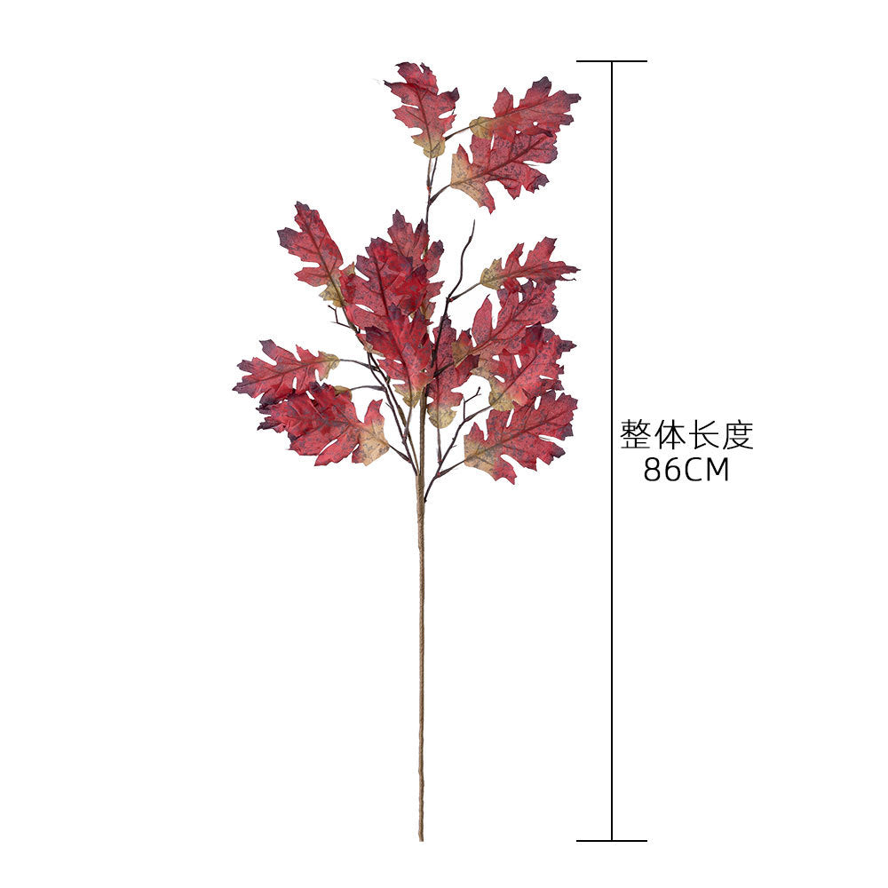 Realistic Acorn Leaf Branches - INS Style Faux Flowers for Home Décor and Wedding Decoration - DY1-2886A