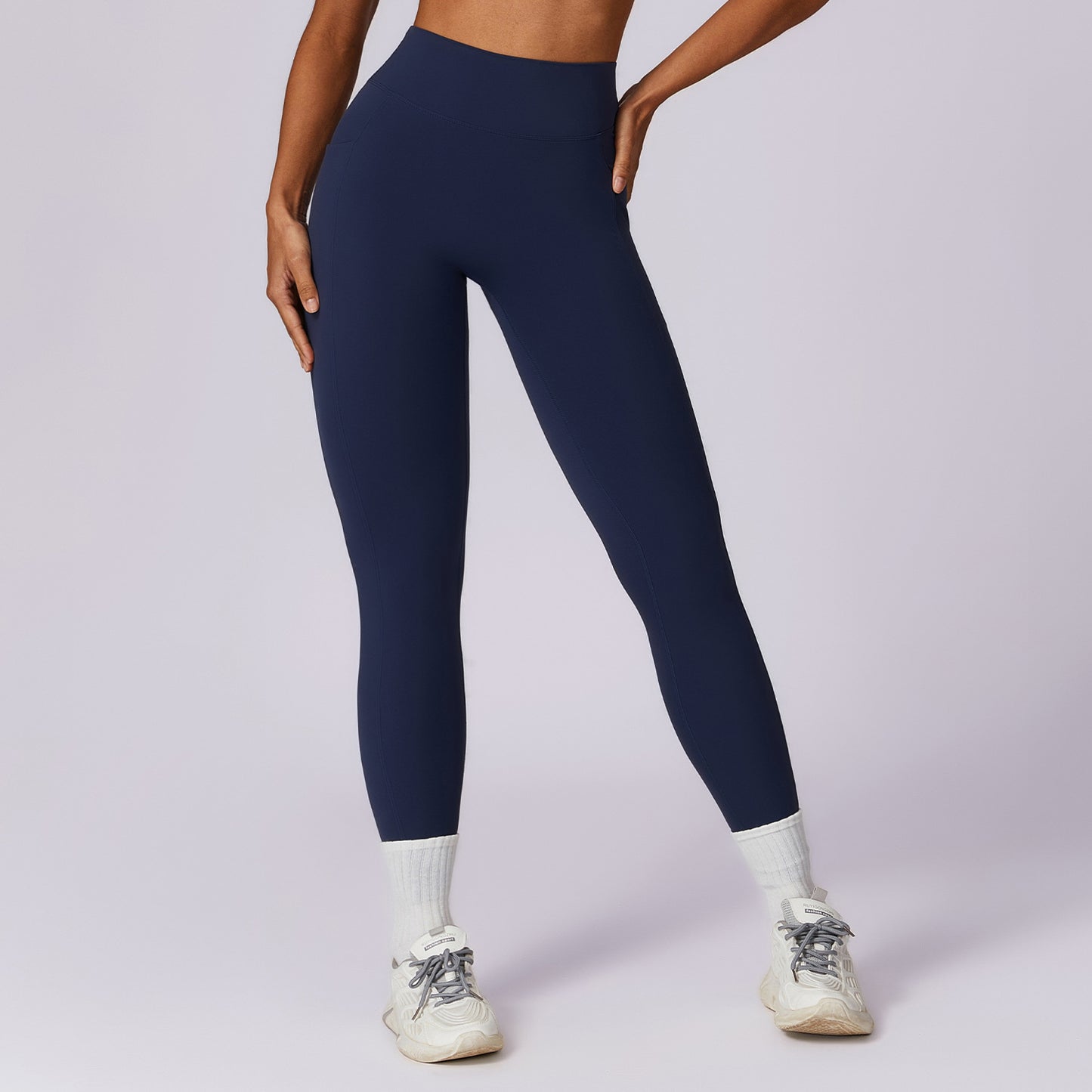 High Waisted Quick Dry Leggings with Butt Lift Soft Fleece Yoga Pants for Comfortable Workouts Running and Everyday Wear Style 8524