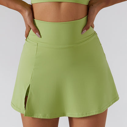 High Waisted Breathable Yoga Skirt with Built In Shorts for Summer Workouts for Running Fitness and Tennis No Show Design for Comfort and Confidence