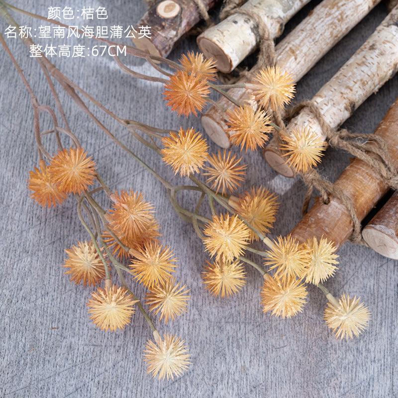 Lifelike Sea Urchin & Dandelion Artificial Flowers for Home Décor | Elegant Wedding Decoration | MW53001