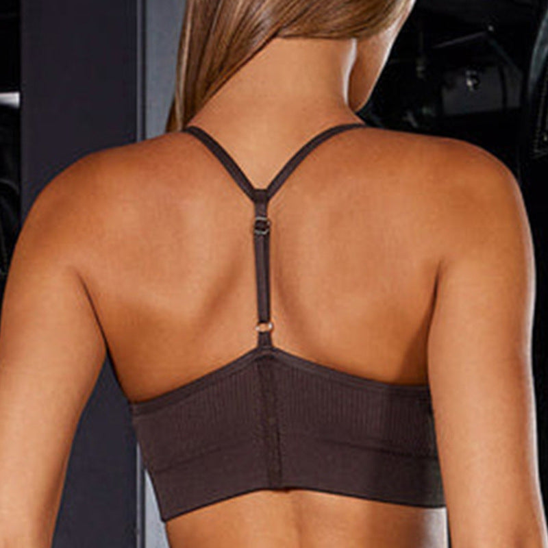 Breathable Y Back Sports Bra for Women and Comfortable High Support Yoga and Gym Top with Open Back Design for Optimal Performance