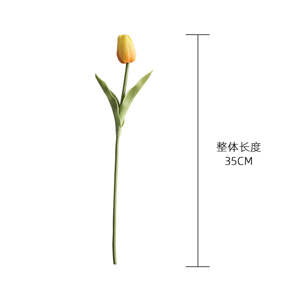 Miniature Artificial Tulip Plant – Realistic Faux Silk Flower Home Décor – Perfect for All Spaces and Seasons (Model MW01502)