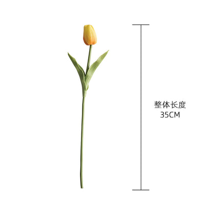 Miniature Artificial Tulip Plant – Realistic Faux Silk Flower Home Décor – Perfect for All Spaces and Seasons (Model MW01502)