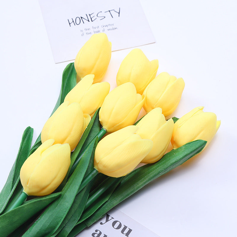 Charming Mini Tulip Faux Flowers – Realistic Touch for Wedding Decor & Nordic Style Home Accents | Perfect for Any Occasion