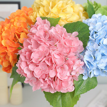 Realistic Hydrangea Bouquet - Elegant Faux Silk Flowers for Home Décor, Hotel Decoration, and Stylish Table Centerpieces