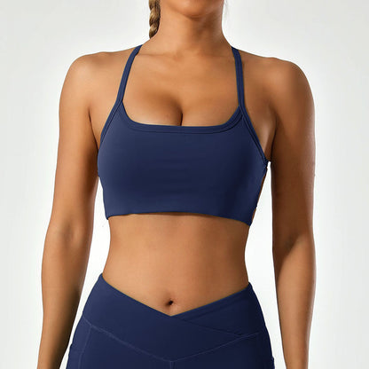 Quick Dry Breathable Yoga Sports Bra for Women Back Design for Running Gym Workouts and Everyday Fitness