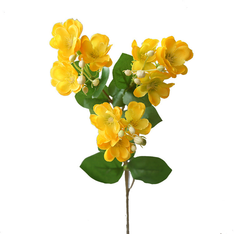 Single Artificial Jasmine Flower - Realistic Faux Floral Arrangement for Living Room, Dining Table, and Coffee Table - Perfect Home Decor with Rustic Garden Charm