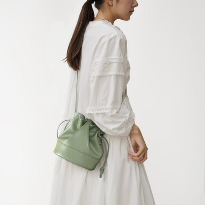 High Quality Drawstring Leather Cloud Bag and Functional Genuine Leather Shoulder Bag with Large Capacity Ideal for Everyday Use