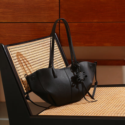 Genuine Leather Women's Tote Bag and Spacious Handbag for Daily Commute Unique Design for Work and Play