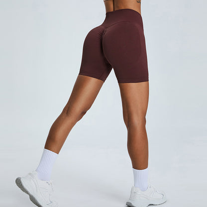 Seamless Lifted Butt Yoga Shorts for Women Quick Dry Peach Skin Fabric for Running Fitness and Gym Workouts