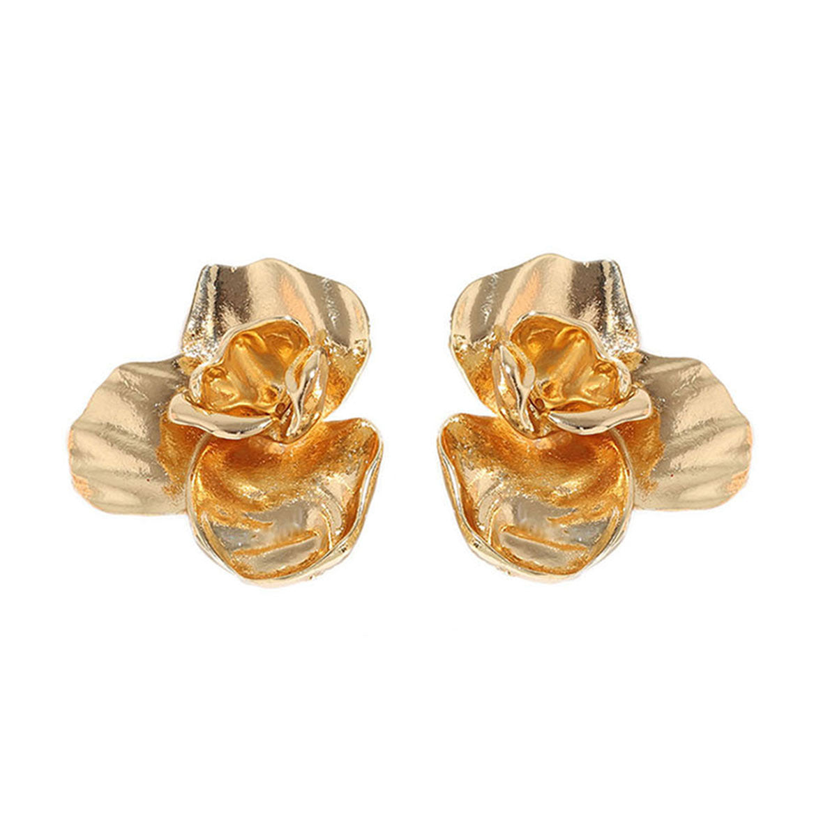 Retro-Inspired Minimalist Floral Stud Earrings for Women – Effortlessly Chic Everyday Essential for Work and Casual Outfits