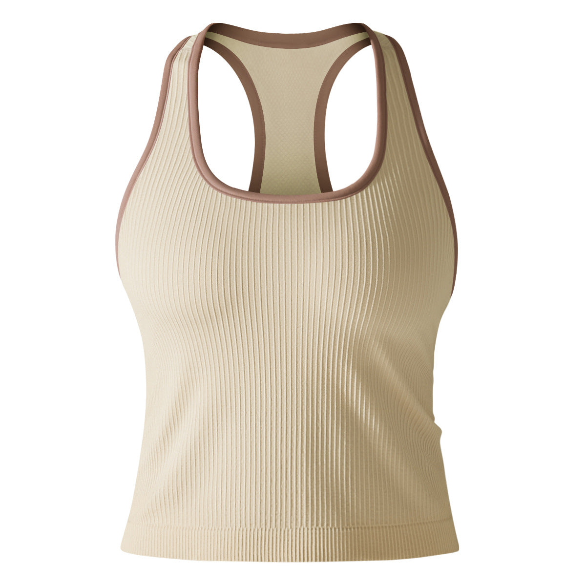 High Performance Seamless Sports Bra and Tank Top Combination for Intense Running Yoga and Gym Workouts with Flexibility and Support