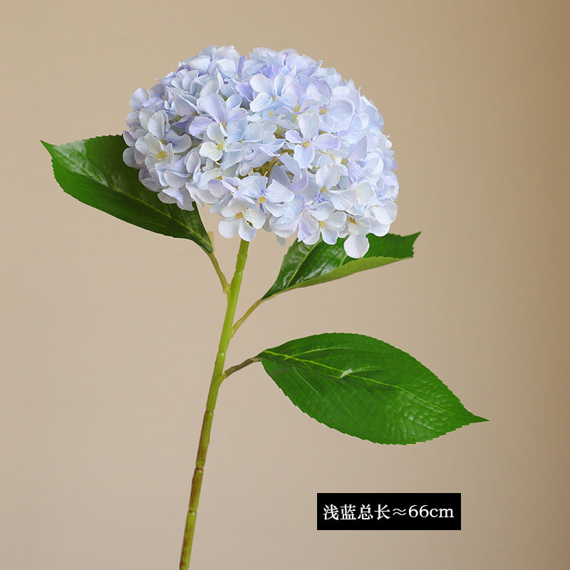 Realistic Large Hydrangea Faux Flower Bouquet - Elegant European-Style Home Decor for Weddings & Events, Stunning Silk Floral Arrangements